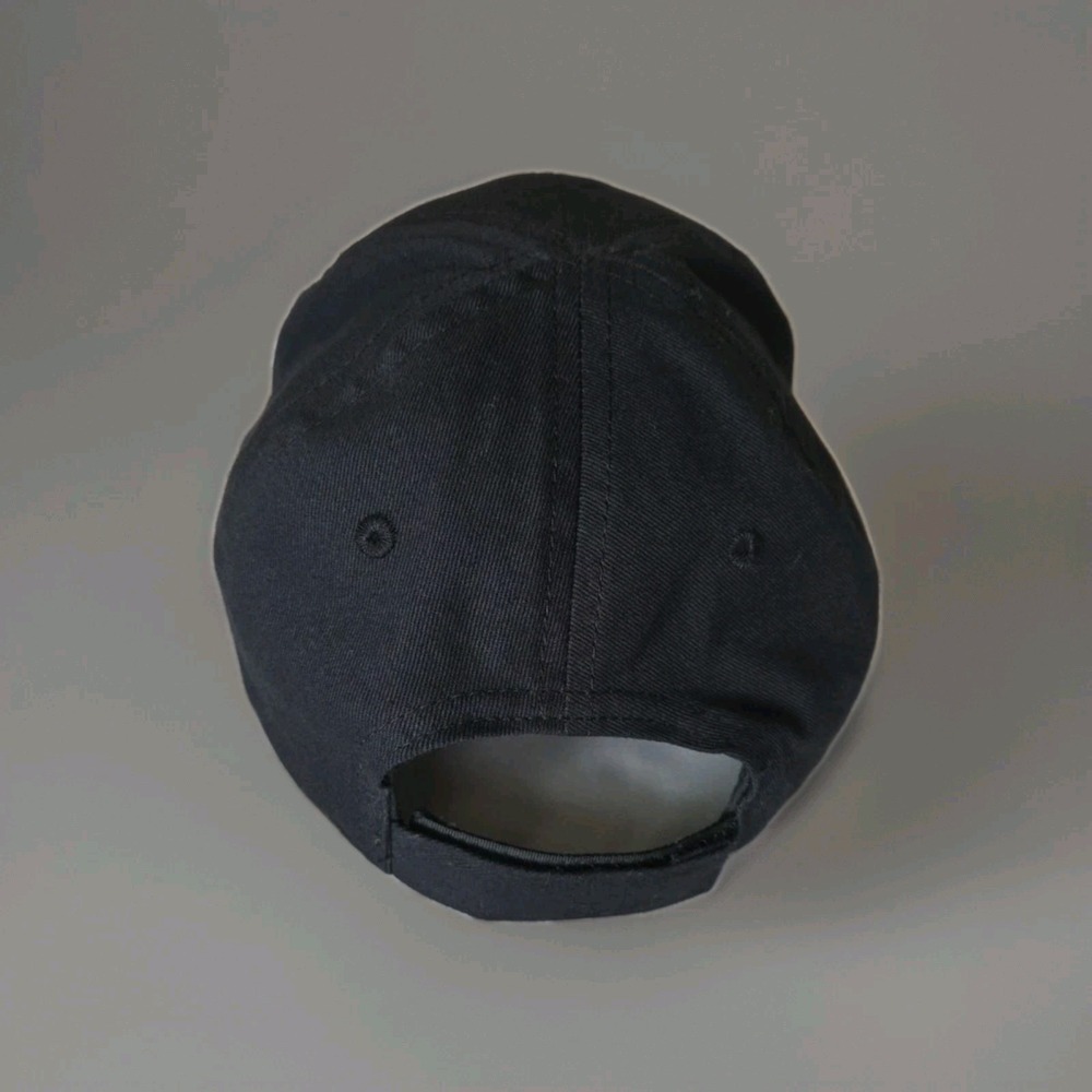 Boys Baseball Cap Nike Black Hat Kids Embroidered White Swoosh Adjustable 4-7 - Picture 4 of 5